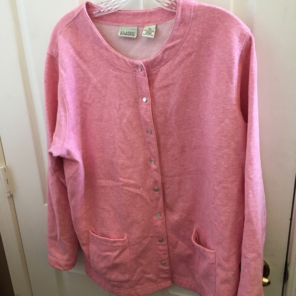 FINAL MARKDOWN Classic elements snap front sweatshirt xl